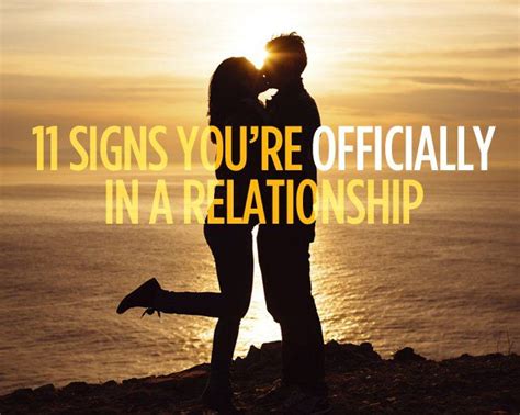 signs youre officially dating